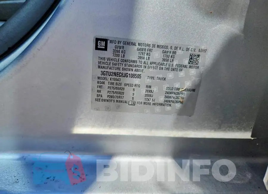 3GTU2NEC8JG108505 Photo# 12