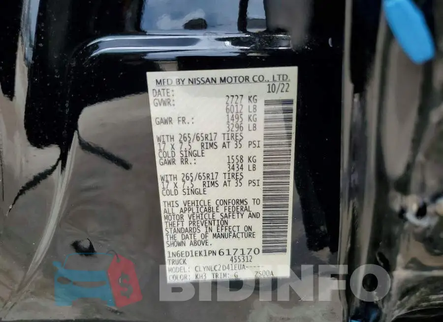 1N6ED1EK1PN617170 Photo# 12