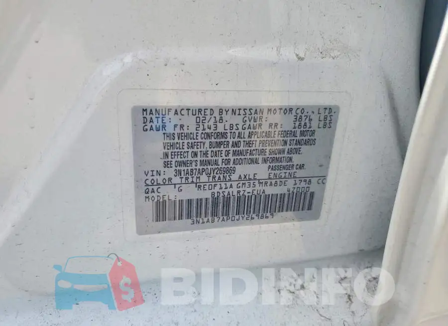 3N1AB7AP0JY269869 Photo# 12