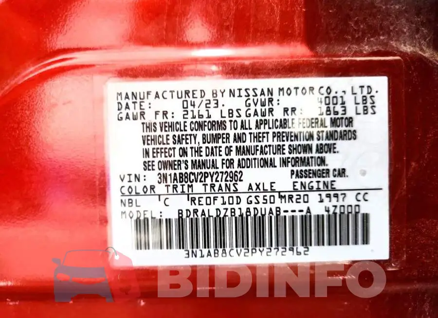 3N1AB8CV2PY272962 Photo# 13