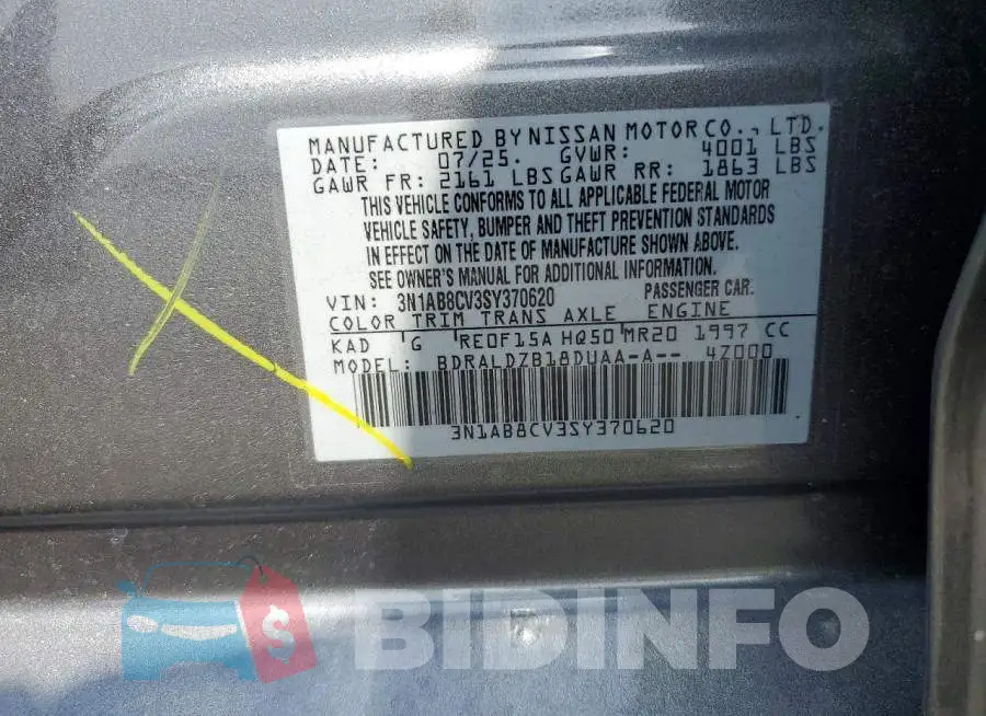 3N1AB8CV3SY370620 Photo# 12