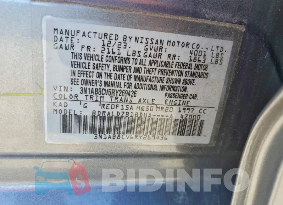 3N1AB8CV6RY269436 Photo# 12
