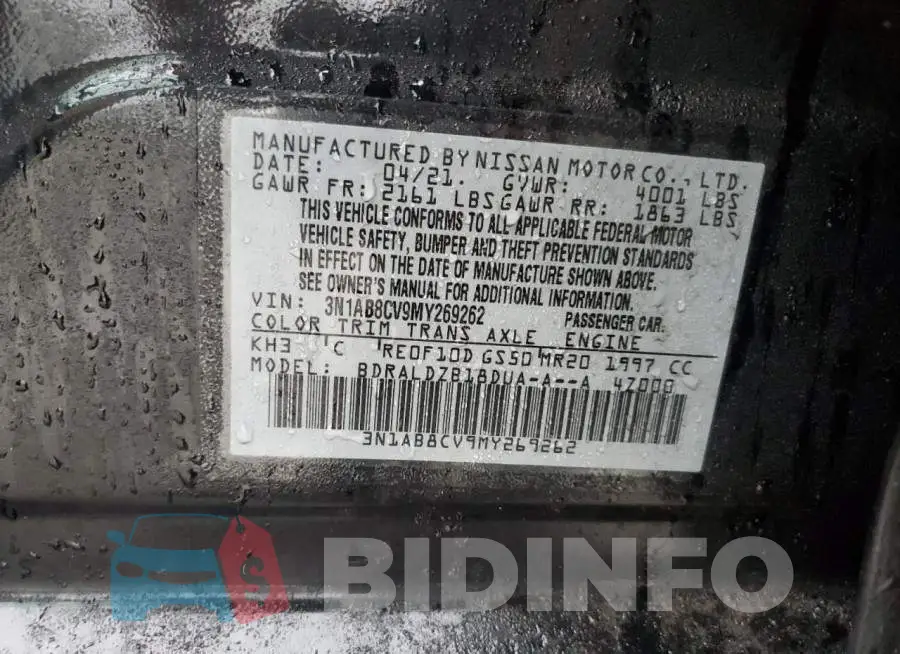 3N1AB8CV9MY269262 Photo# 13