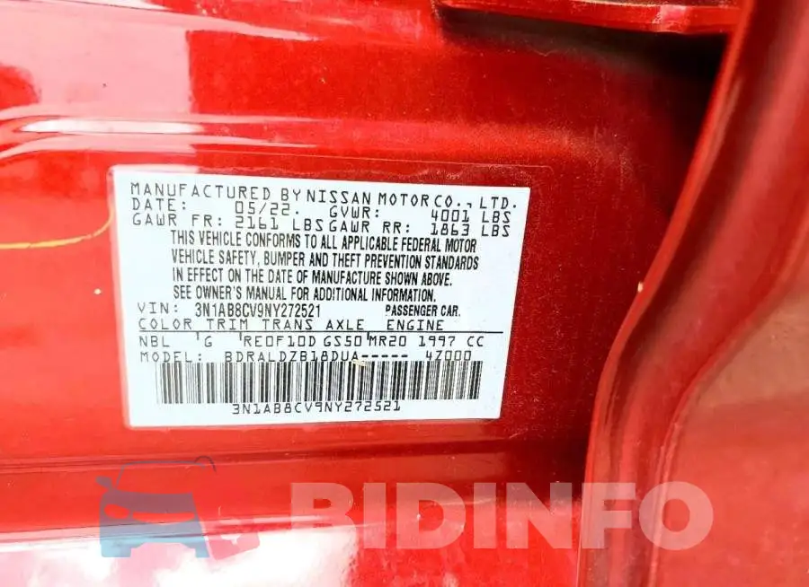 3N1AB8CV9NY272521 Photo# 12