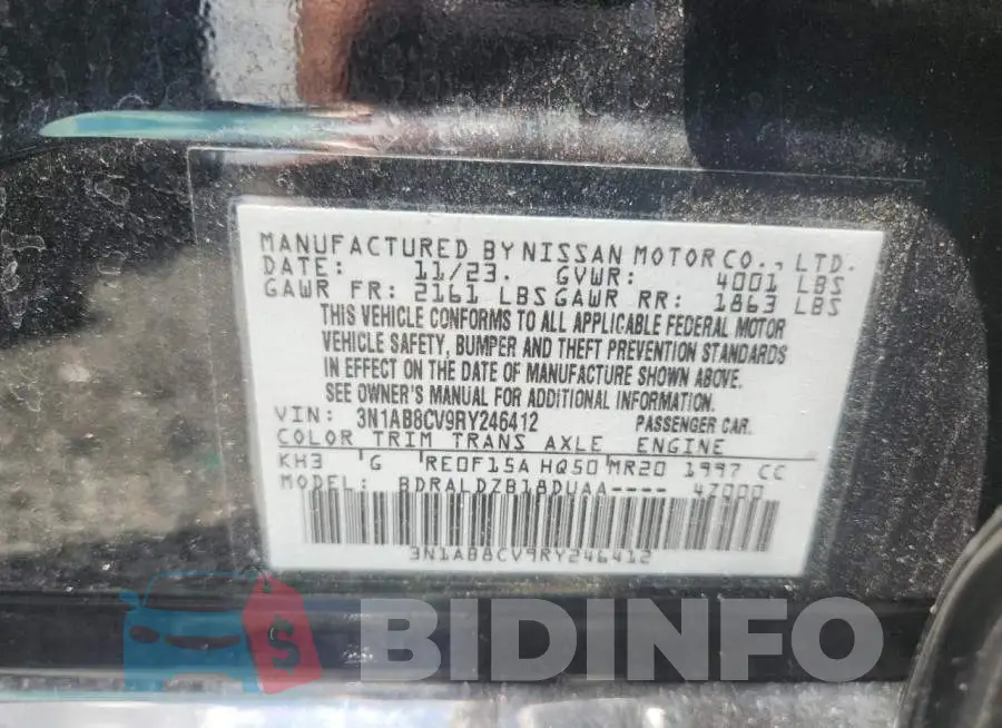 3N1AB8CV9RY246412 Photo# 12