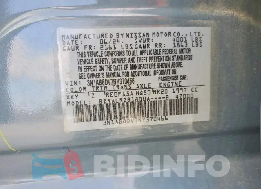 3N1AB8DV7RY370466 Photo# 12