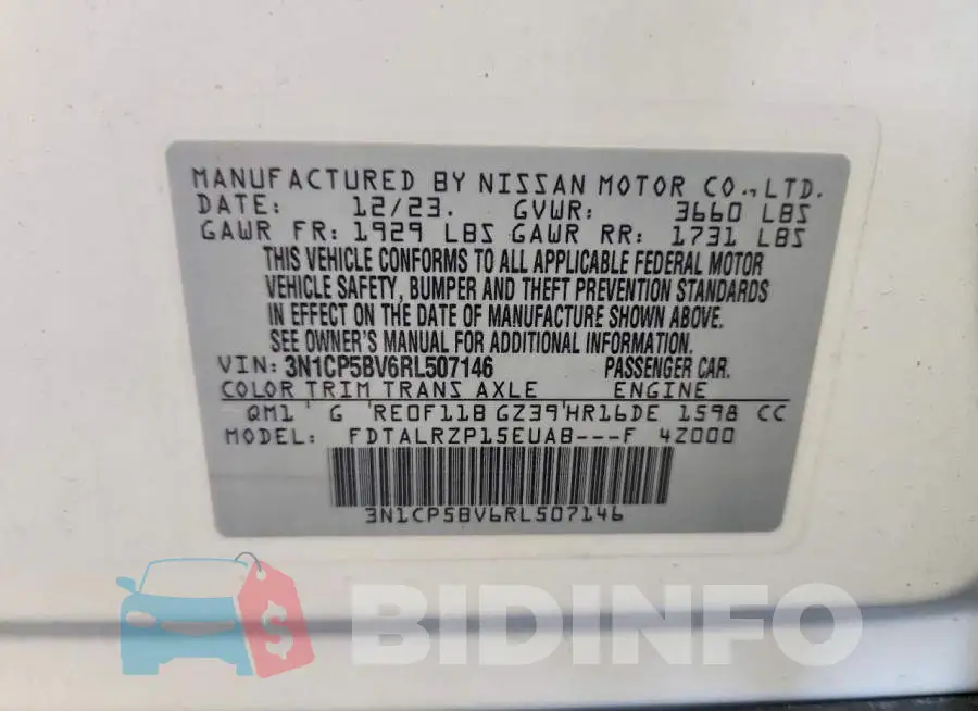 3N1CP5BV6RL507146 Photo# 12