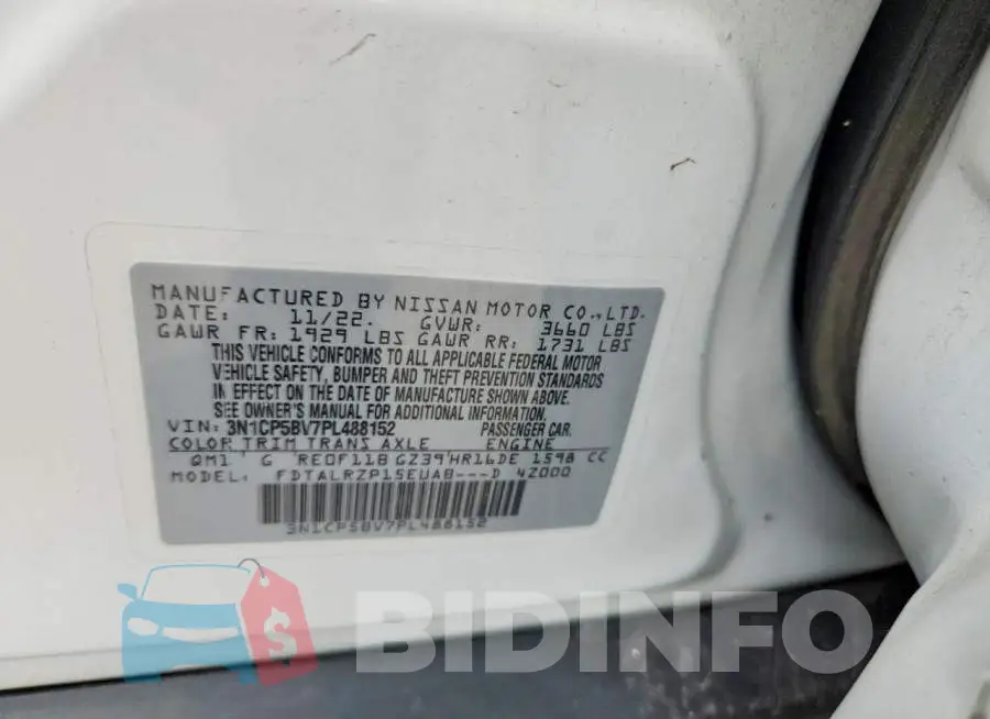 3N1CP5BV7PL488152 Photo# 13