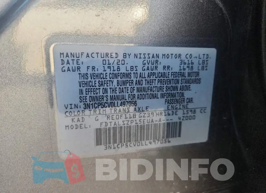 3N1CP5CV0LL497056 Photo# 12