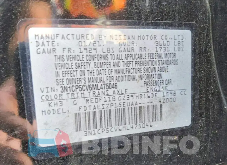 3N1CP5CV6ML475046 Photo# 13