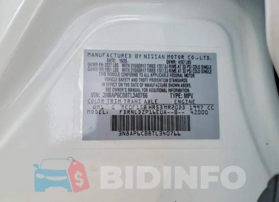 3N8AP6CB8TL340766 Photo# 14