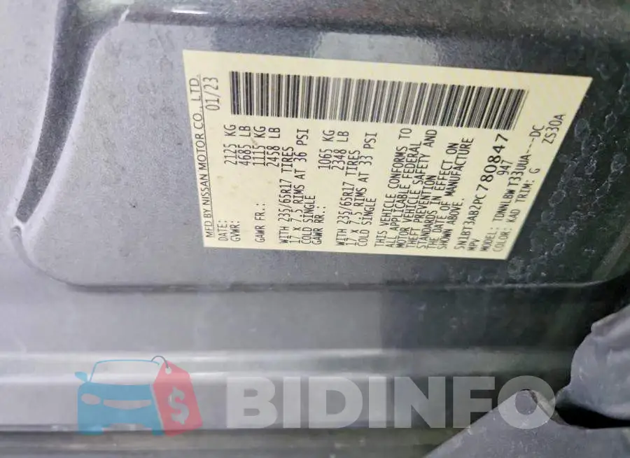 5N1BT3AB2PC780847 Photo# 14