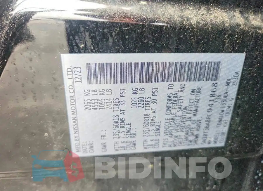 5N1BT3BA8PC941868 Photo# 13