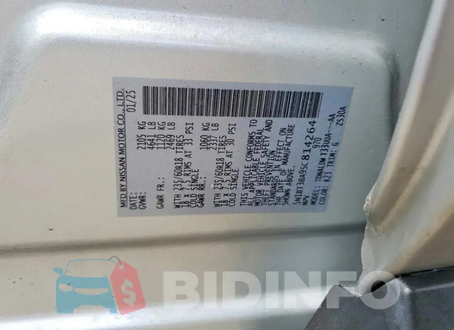 5N1BT3BA9SC814264 Photo# 12