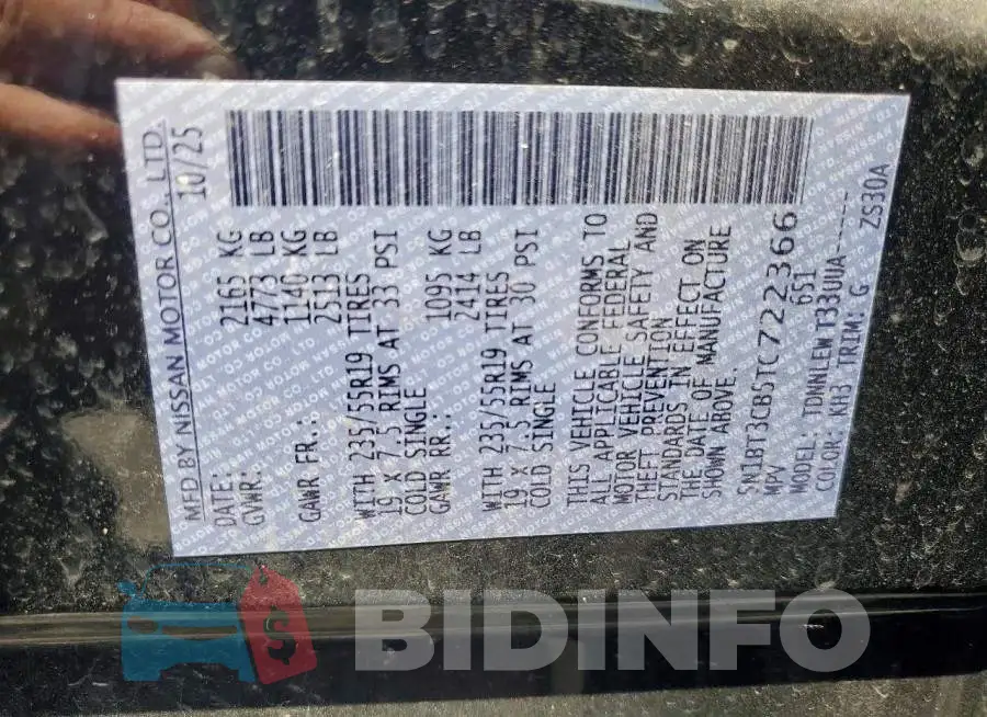 5N1BT3CB5TC722366 Photo# 13