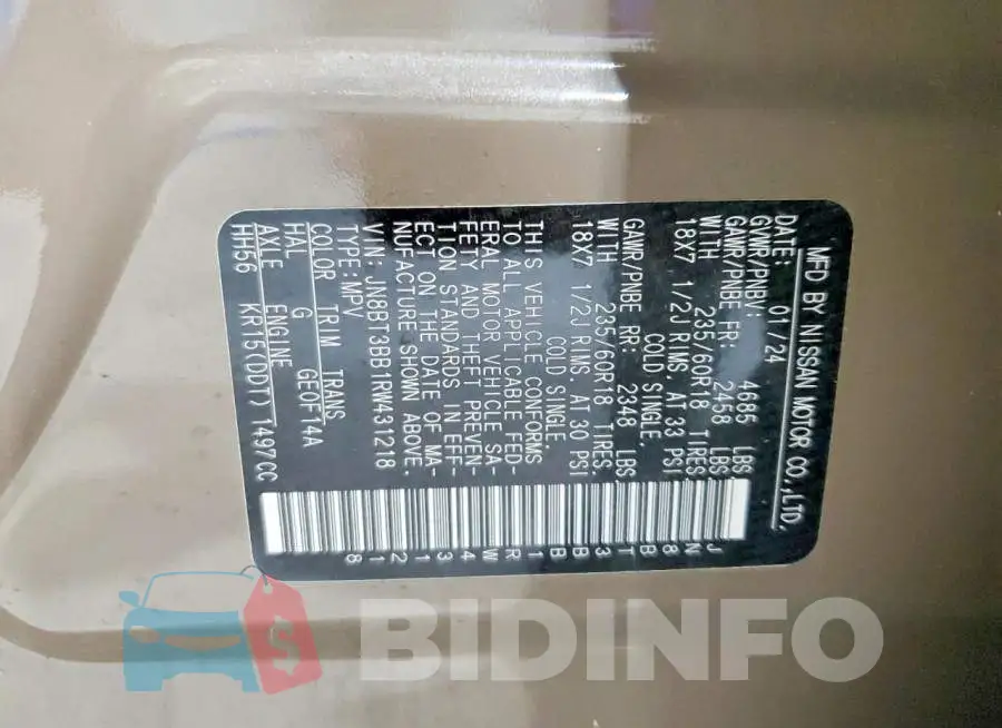 JN8BT3BB1RW431218 Photo# 14