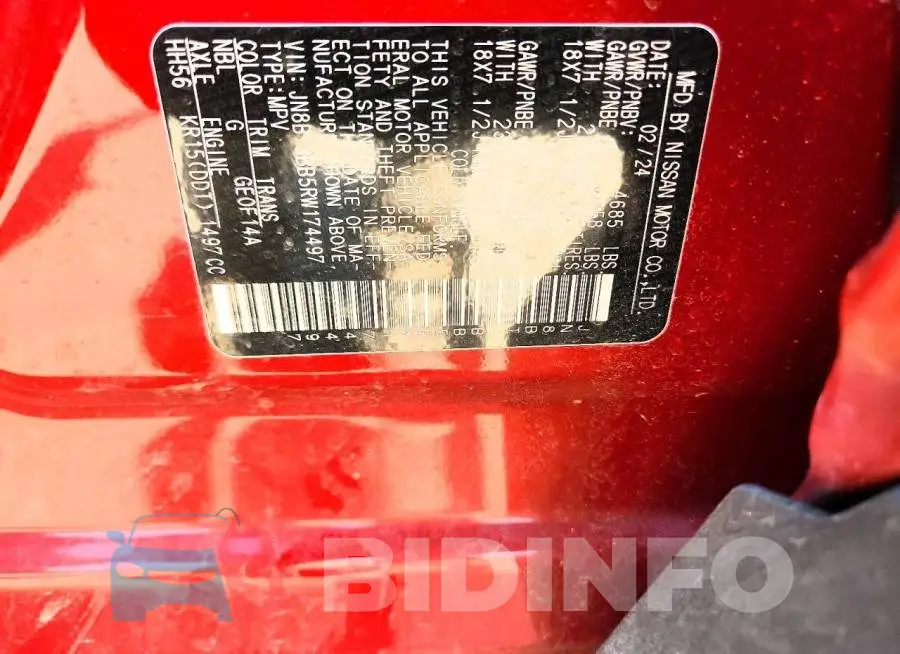 JN8BT3BB5RW174497 Photo# 13
