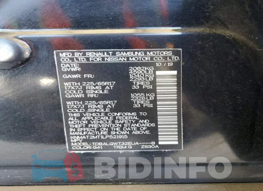 KNMAT2MT1LP521915 Photo# 12