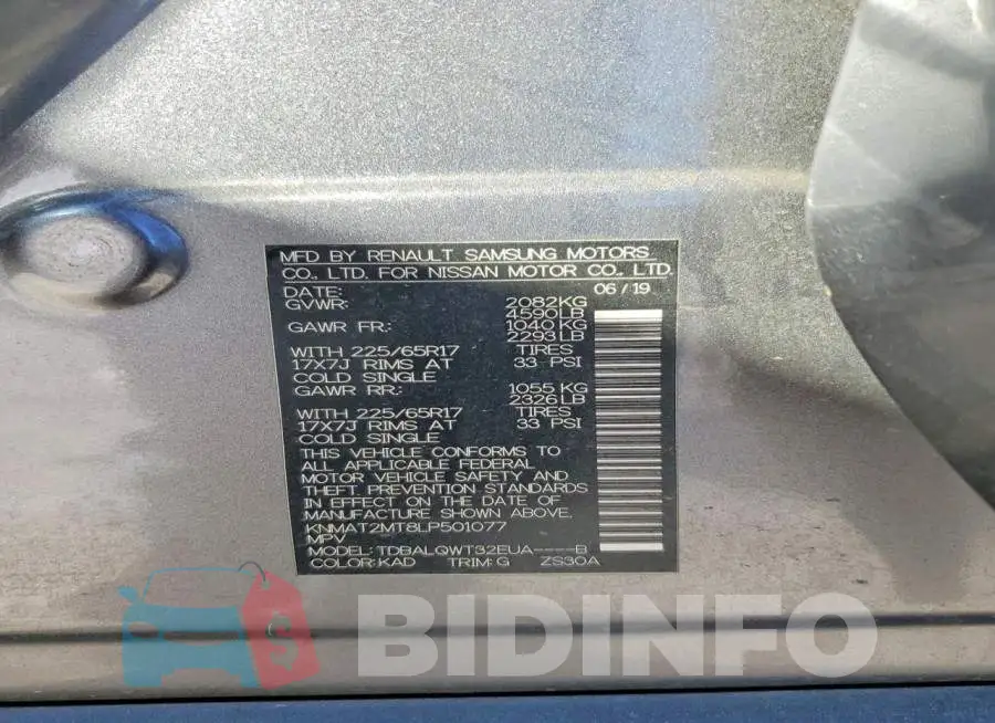KNMAT2MT8LP501077 Photo# 13