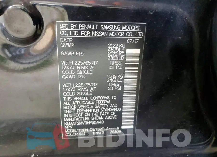KNMAT2MV9HP611449 Photo# 13