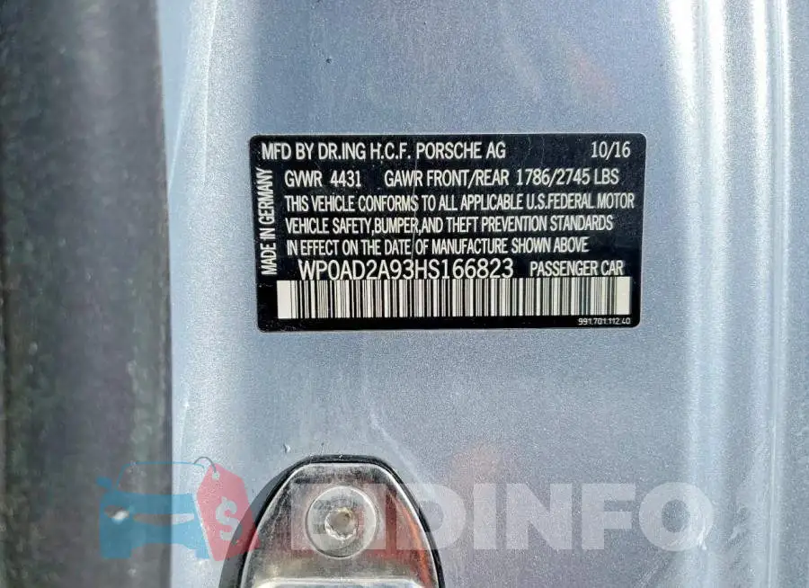 WP0AD2A93HS166823 Photo# 12