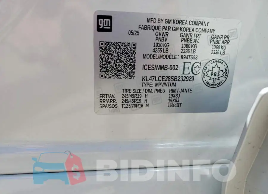 KL47LCE28SB232929 Photo# 13