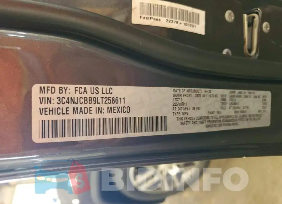 3C4NJCBB9LT258611 Photo# 13