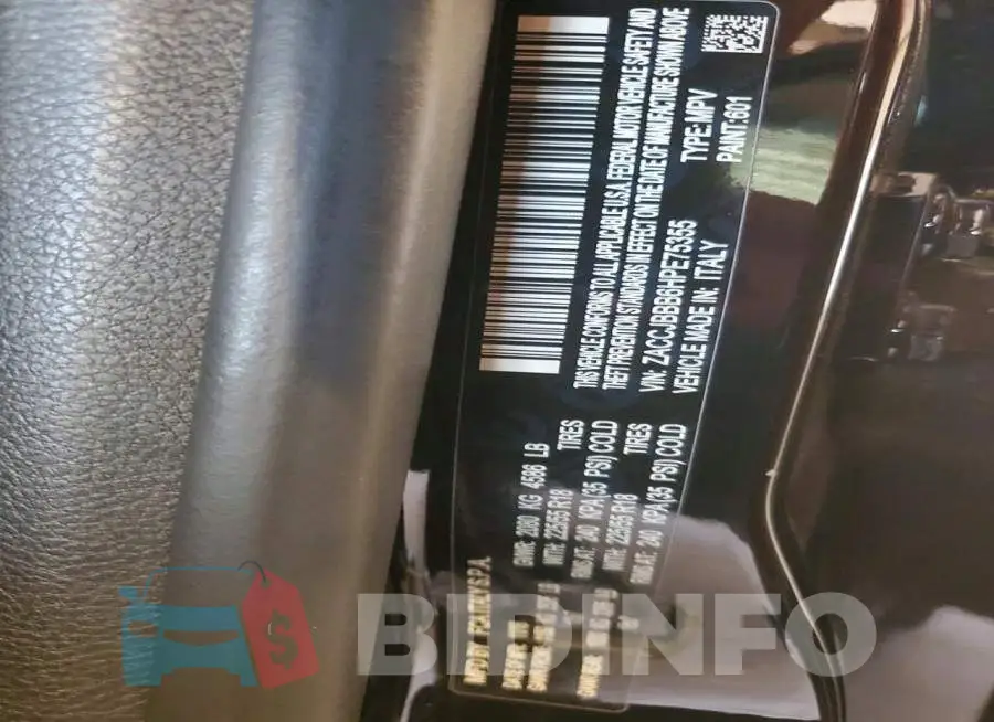 ZACCJBBB6HPE75355 Photo# 13