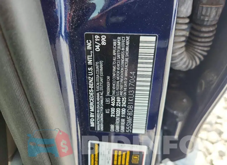 55SWF8DB1KU317064 Photo# 12