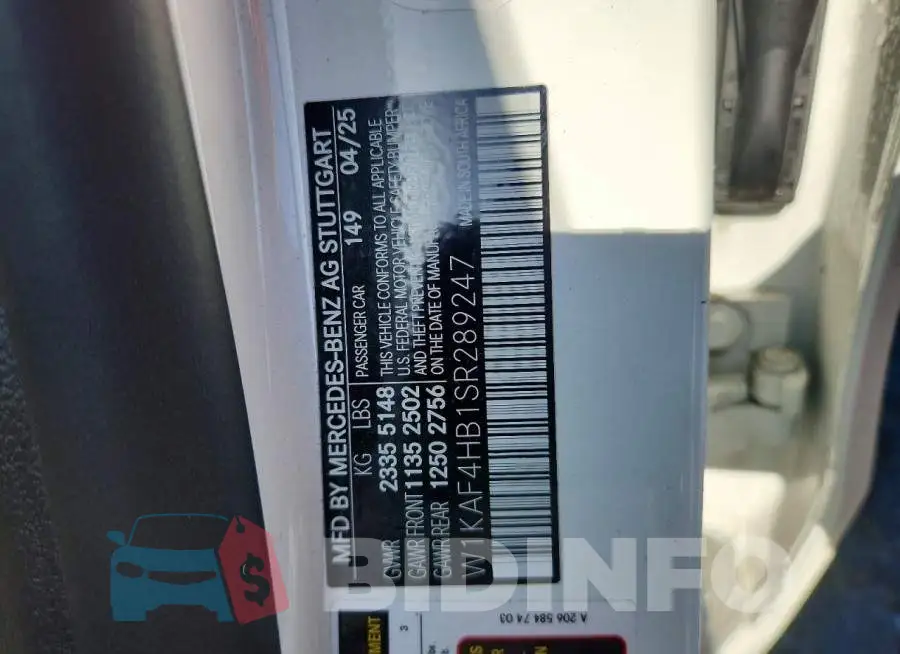 W1KAF4HB1SR289247 Photo# 13