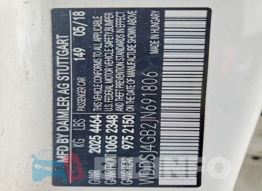 WDDSJ4GB2JN691806 Photo# 12
