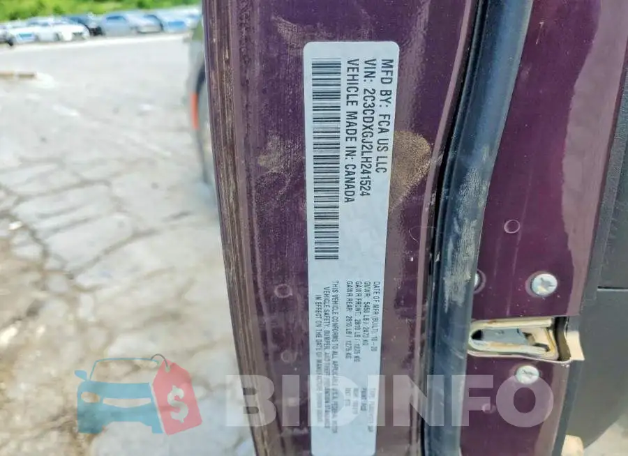 2C3CDXGJ2LH241524 Photo# 12