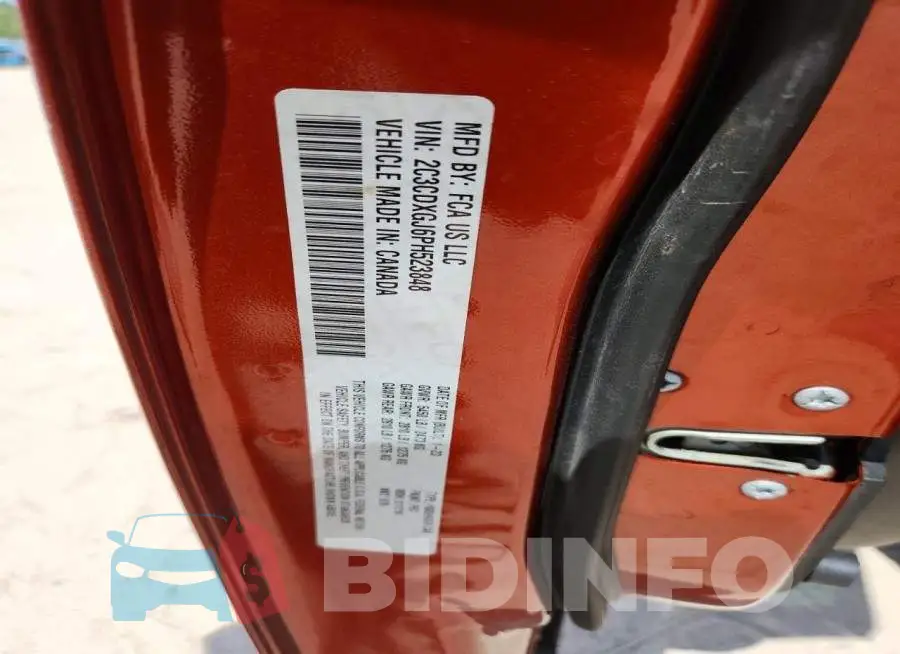 2C3CDXGJ6PH523848 Photo# 12