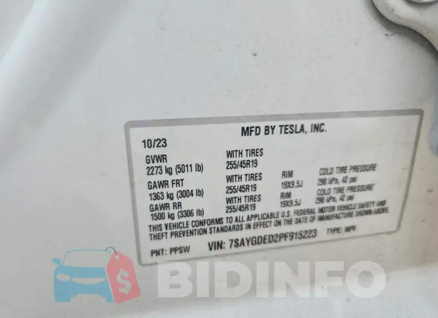 7SAYGDED2PF915223 Photo# 14