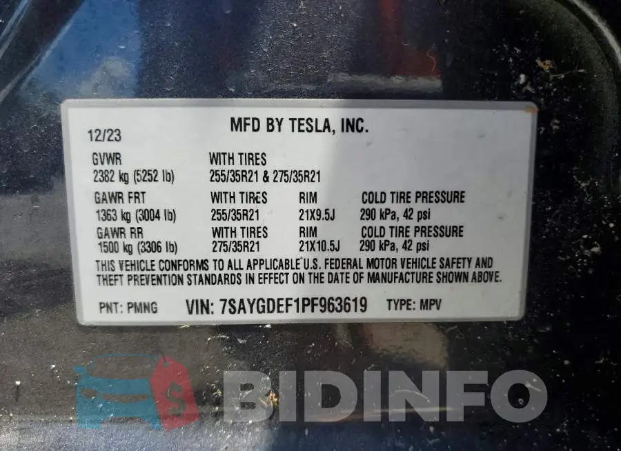 7SAYGDEF1PF963619 Photo# 13