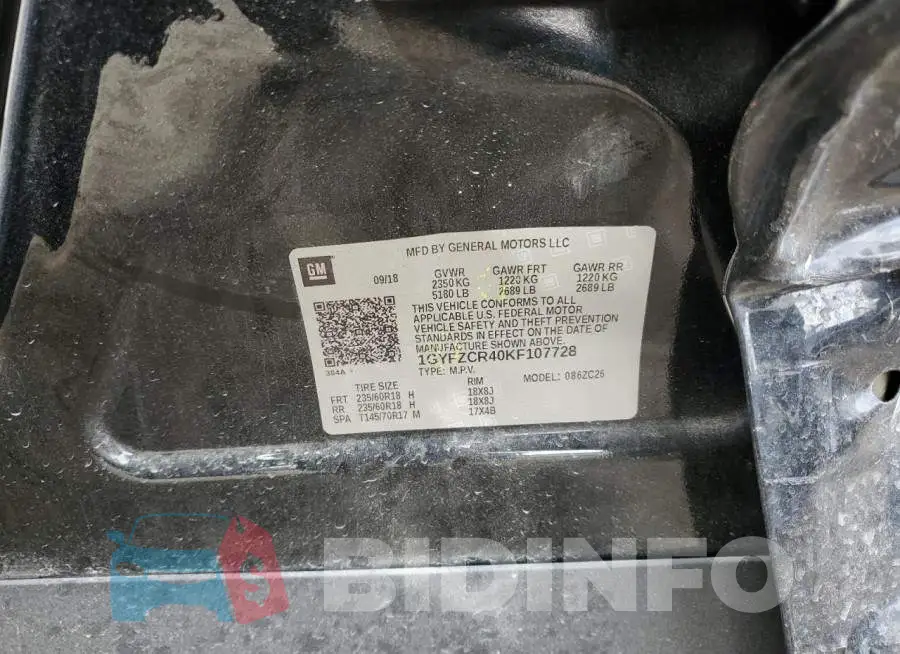 1GYFZCR40KF107728 Photo# 14