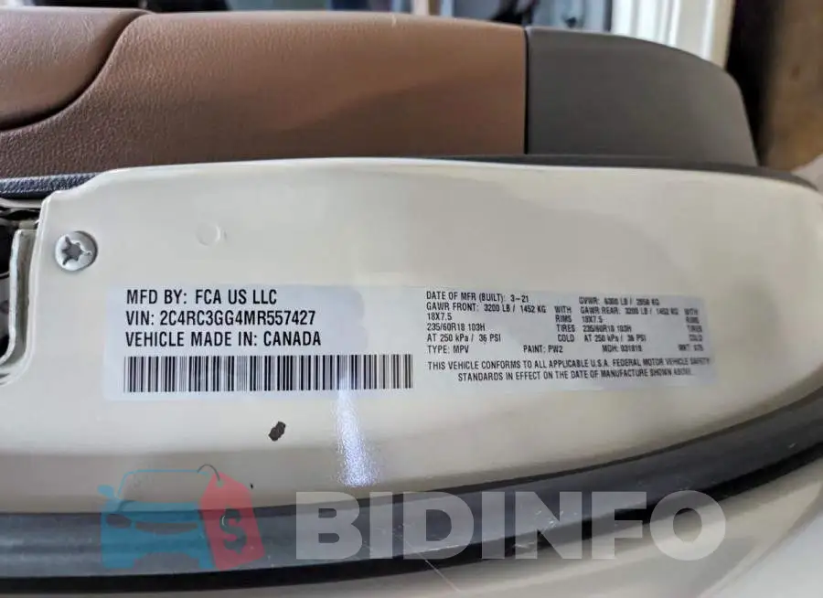 2C4RC3GG4MR557427 Photo# 13