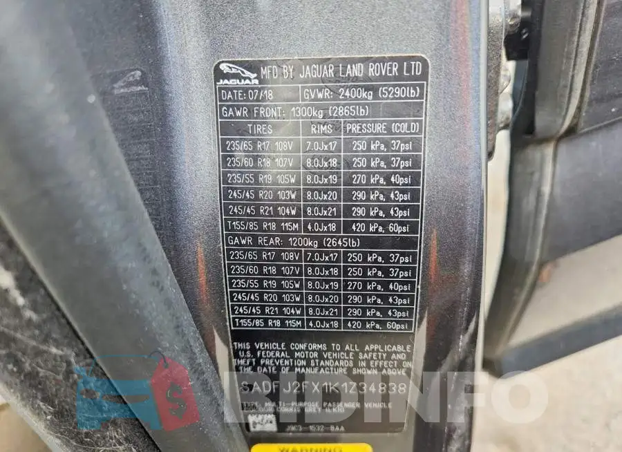 SADFJ2FX1K1Z34838 Photo# 12