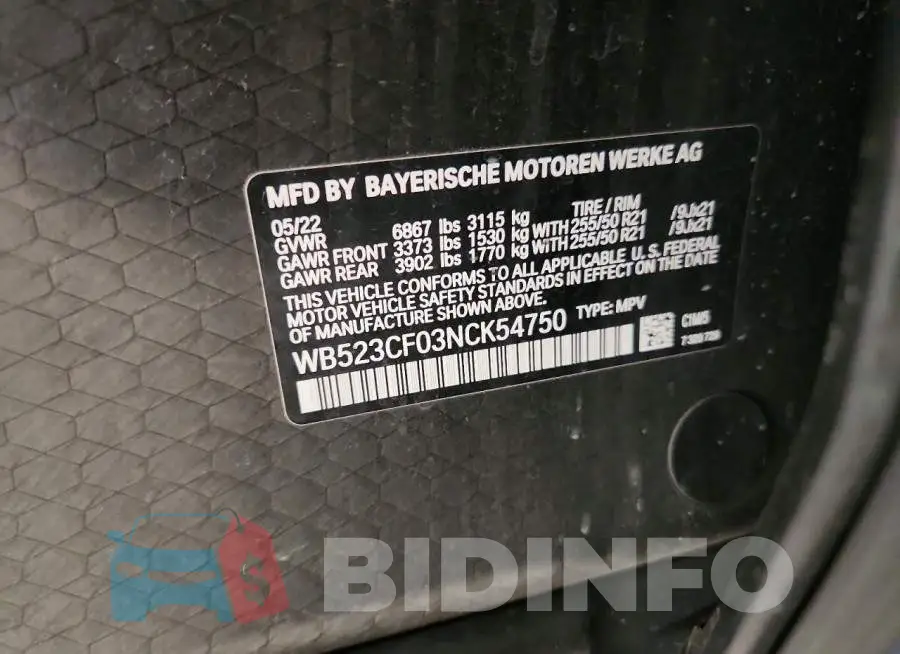 WB523CF03NCK54750 Photo# 13