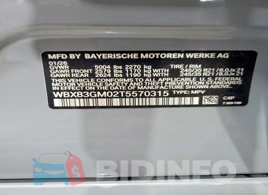 WBX83GM02T5570315 Photo# 14