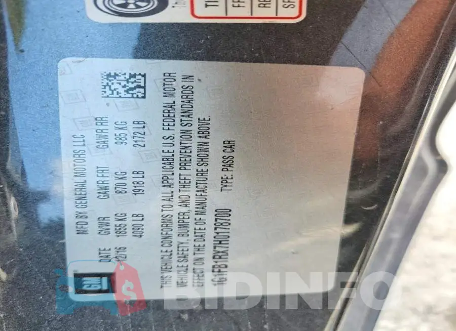 1G1FB1RX7H0178700 Photo# 12