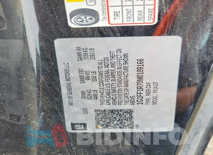 1G1FF1R70M0109166 Photo# 12