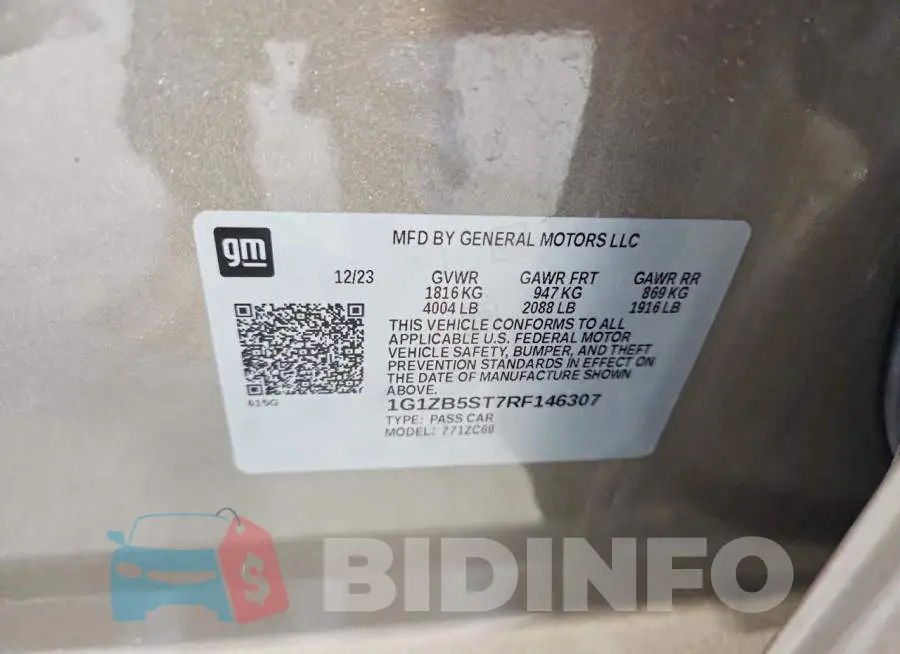 1G1ZB5ST7RF146307 Photo# 12