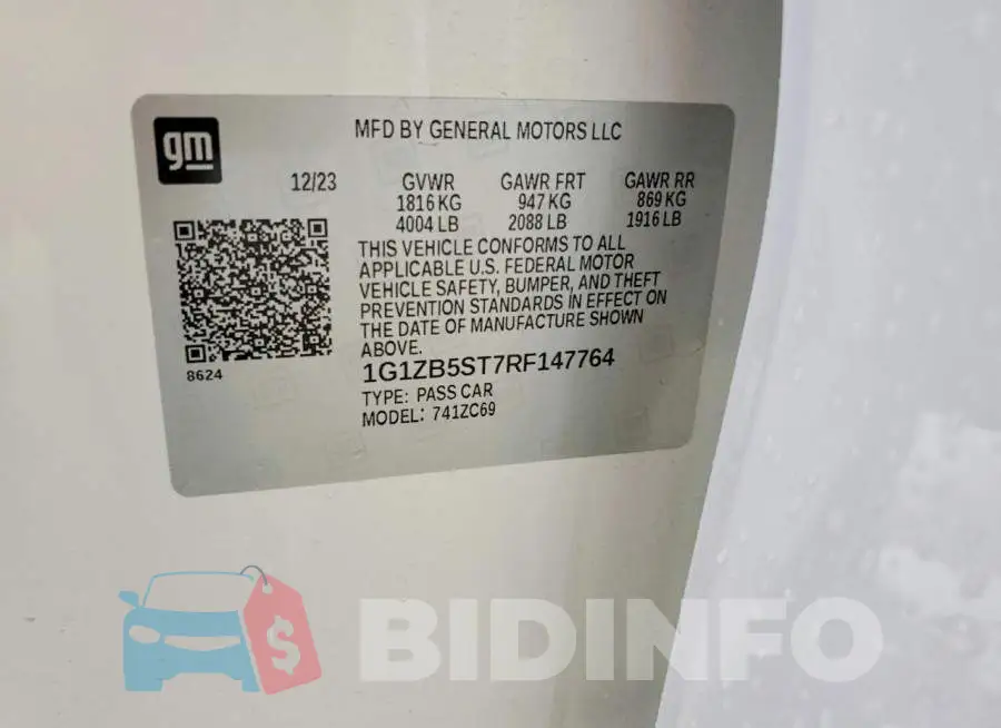1G1ZB5ST7RF147764 Photo# 12