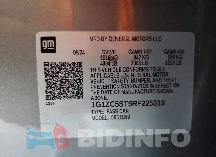 1G1ZC5ST5RF225519 Photo# 12