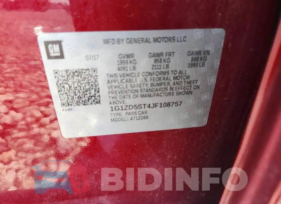 1G1ZD5ST4JF108757 Photo# 12
