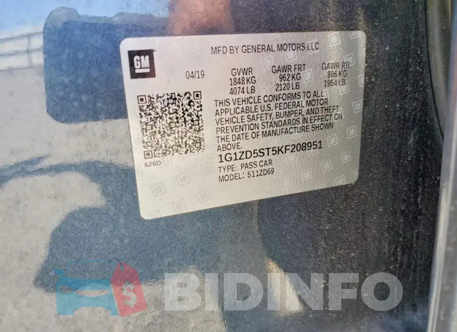 1G1ZD5ST5KF208951 Photo# 12