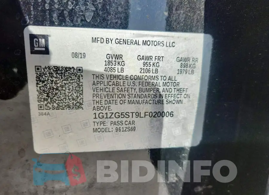 1G1ZG5ST9LF020006 Photo# 12