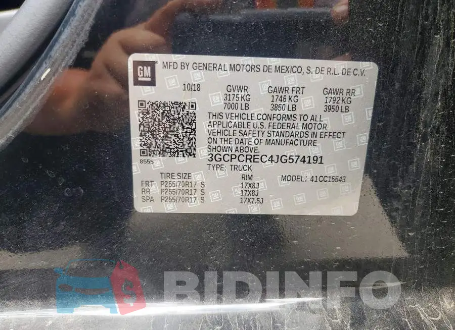 3GCPCREC4JG574191 Photo# 13