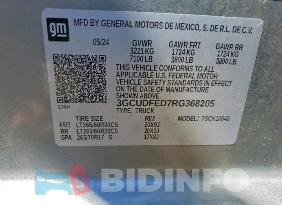 3GCUDFED7RG368205 Photo# 13